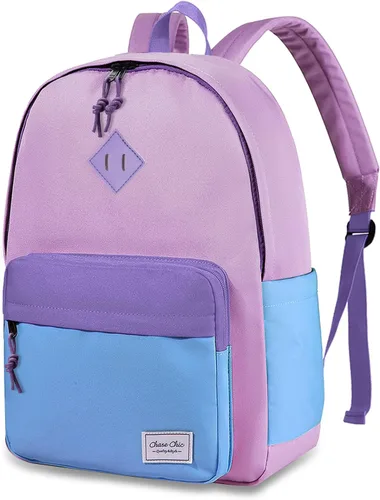 Vista 13 de Chase Chic Mochila infantil para niñas – Mochilas escolares de 17 pulgadas para niños pequeños para niños de 6 a 12 años – Bolsa de libros