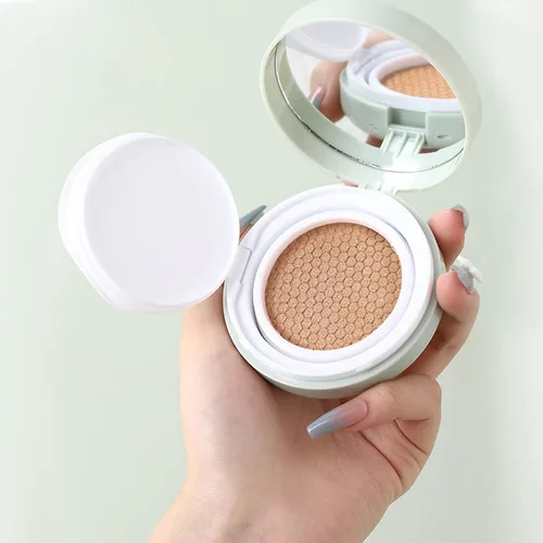Vista 2 de Cojín de aire BB Cream Iluminador de sentido de luz Corrector Hidratante Base de cara lisa Maquillaje de larga duración Cobertura completa Luz
