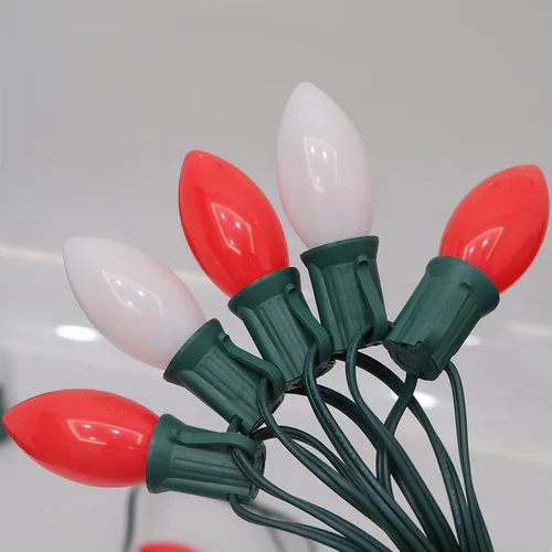 Vista 17 de C7 Luces de Navidad para Exteriores 25 Pies Luces de Cadena LED de Navidad con 27 Bombillas LED Multicolor (2 de Repuesto), Luces de Cadena