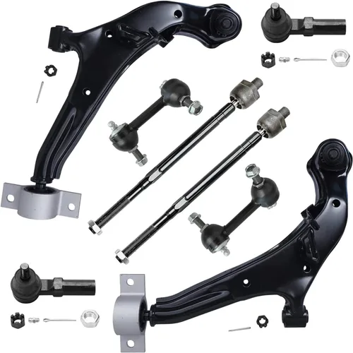 Vista 424 de Detroit Axle - Kit de brazos de control de extremo de 8 piezas para Toyota 2001-2003 Highlander 2002-2003 Camry Lexus ES300, 2 conjuntos de brazos