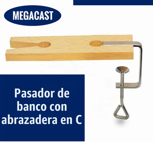 Vista 2 de V-Slot C-Clamp Banco Pin Abrazadera Montaje en Mesa Banco de Trabajo Joyeros Herramienta