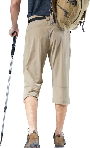 Vista 5 de Mr.Stream - Pantalones cortos cortos para hombre, estilo capri de playa 34
