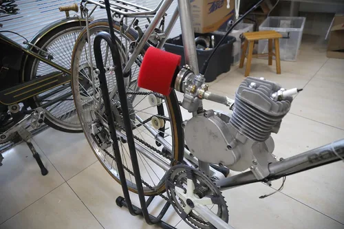 Vista 5 de Tensor de cadena de polea tensor de arco para bicicleta motorizada de gas de 2 tiempos 80CC