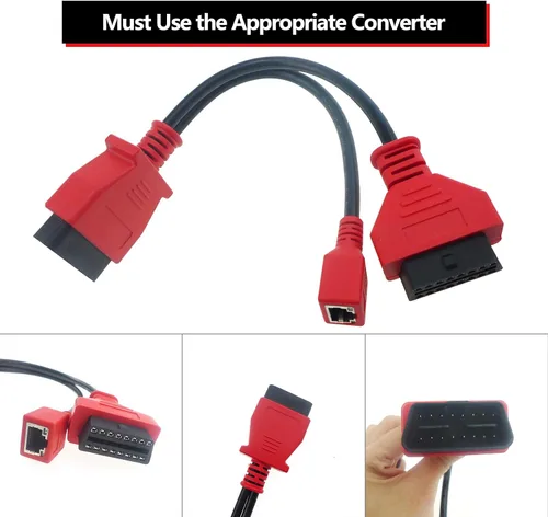 Vista 5 de Conector de cable OBD2 para Autel MaxiSYS Pro MS908P, cable de programación para BMW, adaptador OBD II de 16 pines, herramienta de escaneo de cable