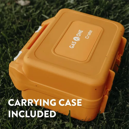Vista 6 de Estufa de Campamento Portátil de Gas Butano Gas One – Serie Caja - Mini Estufa para Acampar, Senderismo – Estufa de Gas Portátil con Llama Espiral