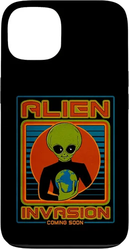 Vista 13 de Funda para iPhone 13 Pro Max Alien Invasion 1984 Tech Noir Distopía
