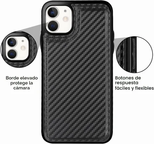 Vista 3 de HianDier Funda tipo cartera para iPhone 11 de 6.1 pulgadas, funda protectora delgada con ranura para tarjeta de crédito, funda con cierre magnético