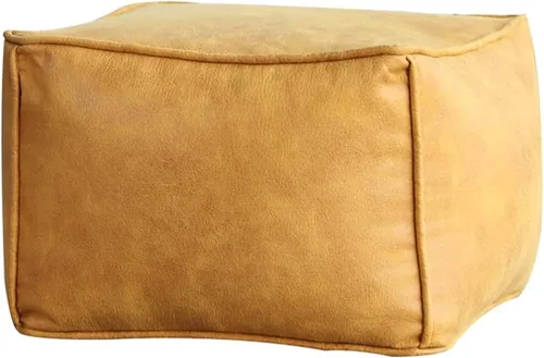 Vista 8 de Puf otomano de gamuza para piso, reposapiés otomano, cuadrado, rectangular, puf, cojín de suelo, sofá, taburete para sala de estar