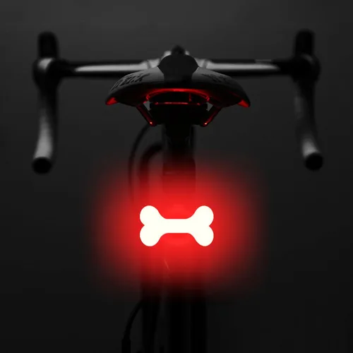Vista 8 de Luz trasera de bicicleta, luz trasera LED recargable para bicicleta de noche, bonitos accesorios de bicicleta, luz trasera brillante