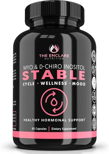 Vista 2 de THE ENCLARE NUTRITION Myo-inositol, D-Chiro Inositol Cápsulas (Proporción óptima 40:1) Fertilidad, suplementos naturales de SOP para mujeres