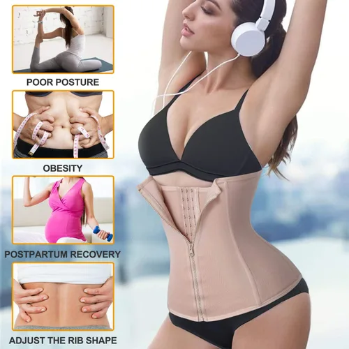 Vista 7 de SCARBORO Entrenador de cintura con corsé debajo del busto para mujer adelgazante control de abdomen fajas moldeador de cuerpo