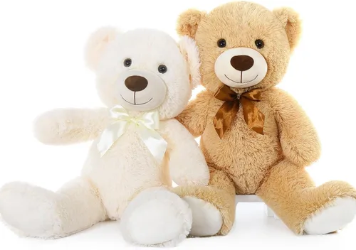 Vista 14 de MorisMos 10 Osos de Peluche a Granel para Baby Shower, Osos de Peluche Lindos de 14 Pulgadas Animales de Peluche de Felpa, Pequeños Osos de Peluche