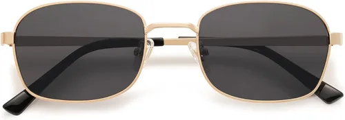 Vista 5 de SOJOS Gafas de sol rectangulares polarizadas para mujer retro ovaladas vintage estrechas cuadradas para mujeres y hombres SJ1177 54-21-145