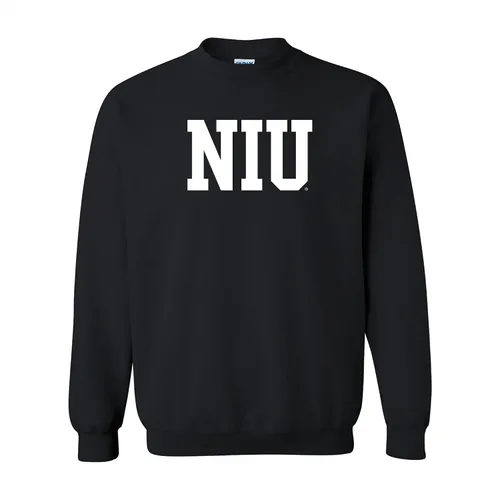 Vista 39 de UGP Campus Apparel NCAA Bloque Básico, Cuello Redondo Color del Equipo, Colegio, Universidad Cremalleras Akron Navy