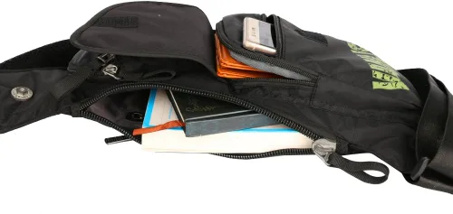 Vista 30 de Mochila de nylon para el pecho, mochila de viaje en bicicleta y gimnasio