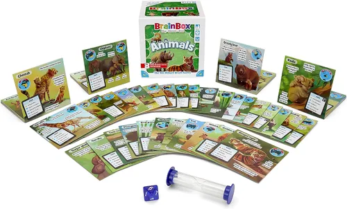 Vista 7 de BrainBox - Juego de cartas de animales – Memoria y observación, 55 tarjetas de escenas detalladas, trivia familiar para niños y adultos, a partir