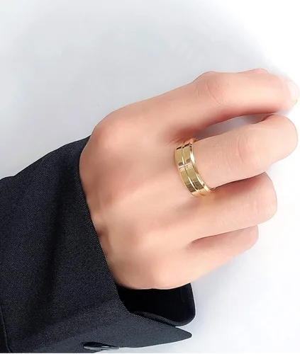Vista 7 de Anillos a juego para parejas, anillos a juego de 1.8 quilates chapados en oro de circonita cúbica para mujer, conjuntos de anillos de boda para él