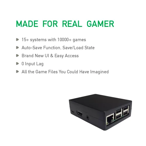Vista 4 de Sonicon Preloaded Retro Game Console wBatocera Retropie Retroarch NESSNESSFCGame BoyAtariGenesisMega DriveArcadeMameEmulation Station Emulator
