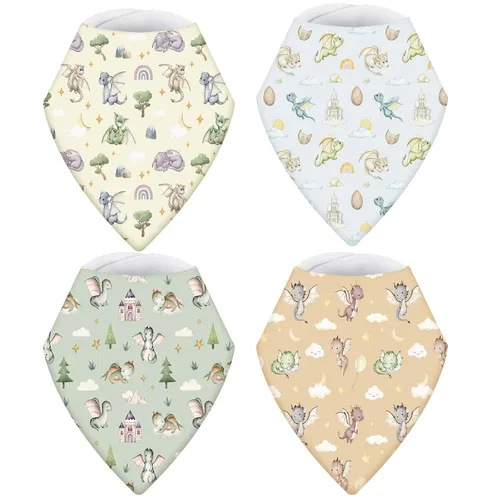 Vista 7 de VitalCozy - Babero tipo bandana para bebé de vaquero occidental, 4