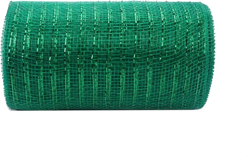 Vista 50 de YYCRAFT cinta metálica de malla de poliéster para decoración y manualidades, 10 yardas Rosa