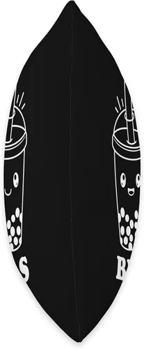 Vista 2 de Smarty Pants Designs Kawaii BES - Almohada de té de burbujas para Boba Besties, 16 x 16 pulgadas, multicolor