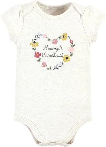Vista 408 de Hudson Baby baby-girls Cotton Bodysuits 3-pack