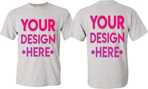 Vista 2 de Design Your OWN - Camiseta personalizada para añadir a tu foto con texto impreso