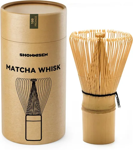 Vista 8 de Batidor de bambú matcha de 80/100/120 puntas, agitador tradicional japonés Chasen Matcha - Auténtico batidor de bambú japonés para té matcha