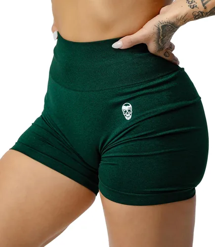 Vista 5 de Gymreapers Infinity Pantalones cortos de entrenamiento, sin costuras, de cintura alta, para mujer, pantalones cortos atléticos para gimnasio