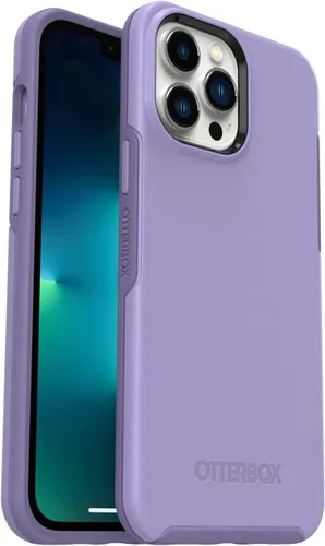 Vista 4 de OtterBox Symmetry Series - Funda para iPhone 13 Pro Max y iPhone 12 Pro Max, negro