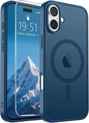 Vista 253 de SUPFINE Funda magnética para iPhone SE 2022 (3ª)/2020 (2ª), iPhone 8 (compatible con MagSafe) (protección contra caídas de grado militar), funda