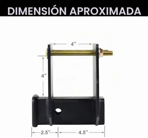 Vista 4 de Adaptador receptor de enganche de remolque 863803 para parachoques de RV, receptor de 2 pulgadas, se adapta a parachoques traseros cuadrados de 4