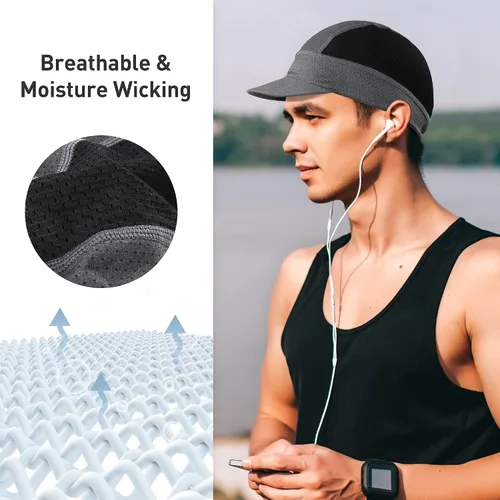 Vista 3 de Arcweg Gorras de ciclismo transpirables para debajo del casco, sombrero de bicicleta que absorbe el sudor, sombrero a