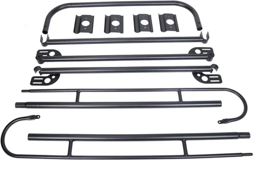 Vista 8 de Rack Ajustable para Camión de Contratistas de 1000 LBS, Escalera, Pickup, Kayak, Rack de Madera, Barra Lateral, Cabina Larga, Tamaño Completo