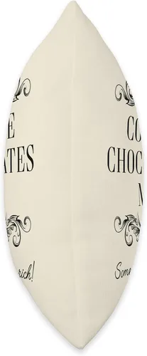 Vista 2 de Ideas de regalo para amantes del chocolate para mujeres, chocolates, café y hombres son mejores ricos, divertido con texto humor, 15.7 x 15.7 in