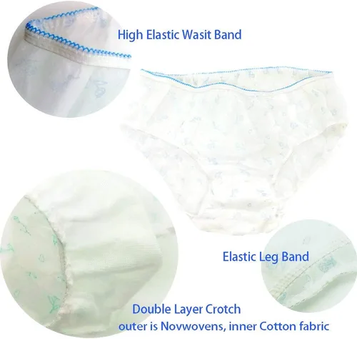 Vista 3 de STARLY 15 unids/30 unids ropa interior no tejida para mujer bragas de papel prácticas bikini calzoncillos para viajes hotel spa 15pk