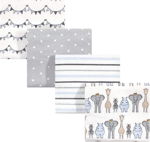 Vista 68 de Hudson Baby Mantas receptoras unisex de franela de algodón para bebé, avión, talla única