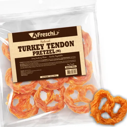 Vista 15 de AFreschi - Premios masticables de tendón de pavo para perros y cachorros, Signature Series, ingrediente de EE. UU., hipoalergénico, fácil
