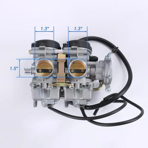Vista 3 de Carburador con válvula de combustible Petcock Asamblea de 0.315 in de repuesto para Yamaha Raptor 660 660R YFM660 YFM 660R ATV Quad Carb 2001-2005