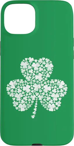 Vista 9 de Funda verde vintage con trébol relleno de trébol para iPhone 16