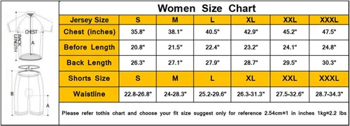 Vista 6 de Aogda - Jersey de ciclismo para mujer. Camisa estilo chamarra de ciclismo, leotardo para equipo de ciclismo