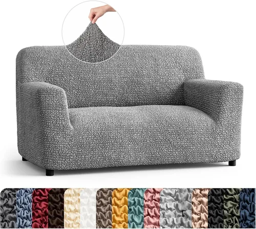 Vista 29 de PAULATO BY GA.I.CO. Funda para Silla - Funda para Sillón - Funda para Sillón - Funda de Tela Suave - Protector de Muebles Elegante de Ajuste Ceniza