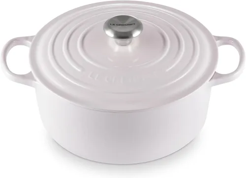 Vista 32 de Le Creuset Horno holandés redondo Signature de hierro fundido esmaltado, 4.5 cuartos de galón., Artichaut