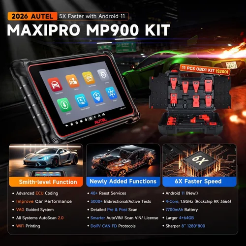 Vista 2 de Autel MaxiCOM MK906BT Herramienta de análisis de diagnóstico [+ $50 Valor MV108], 2021 Escáner automotriz más nuevo, codificación ECU, diagnóstico