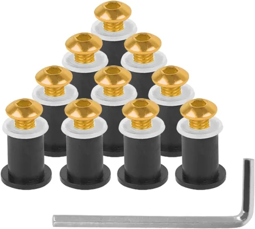 Vista 6 de TCHAU Kits de carrocería 10 piezas M5X15mm motocicleta parabrisas tornillo tornillo kit para MT09 MT-07 MT07 YZF R1 R6 R3 R25 FZ1 FZ8 FZ6 MT03 Xmax