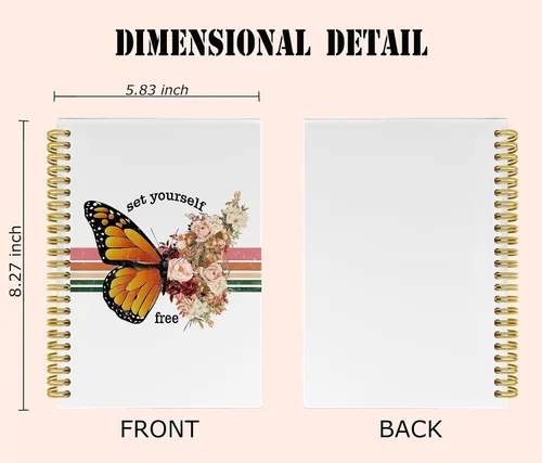 Vista 5 de Knibeo Cuadernos inspiradores, cuaderno inspirador, diario inspirador, diario inspirador para mujeres, 5.5 x 8.3 pulgadas, cuaderno encuadernado