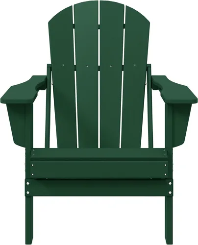 Vista 48 de WestinTrends Malibu Outdoor Patio HDPE Silla plegable de polietileno Negro