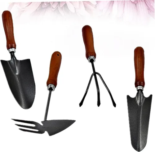 Vista 8 de VICASKY 1set Mini Iron Garden Tools Set Thicken Stoving Varnish Shovels for Planting Weeding Cultivating Durable and Lightweight Gardening Tools for