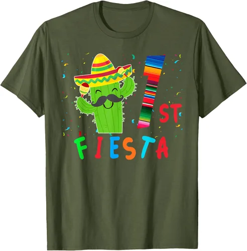Vista 87 de Camiseta mexicana para fiesta temática de cumpleaños a juego, Negro, S