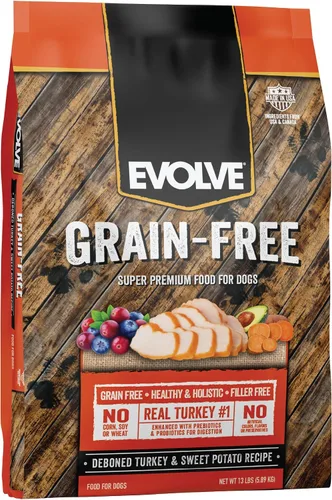 Vista 12 de Evolve Alimento seco para perros con receta de pollo deshuesado sin granos, batata y bayas, 4 libras.